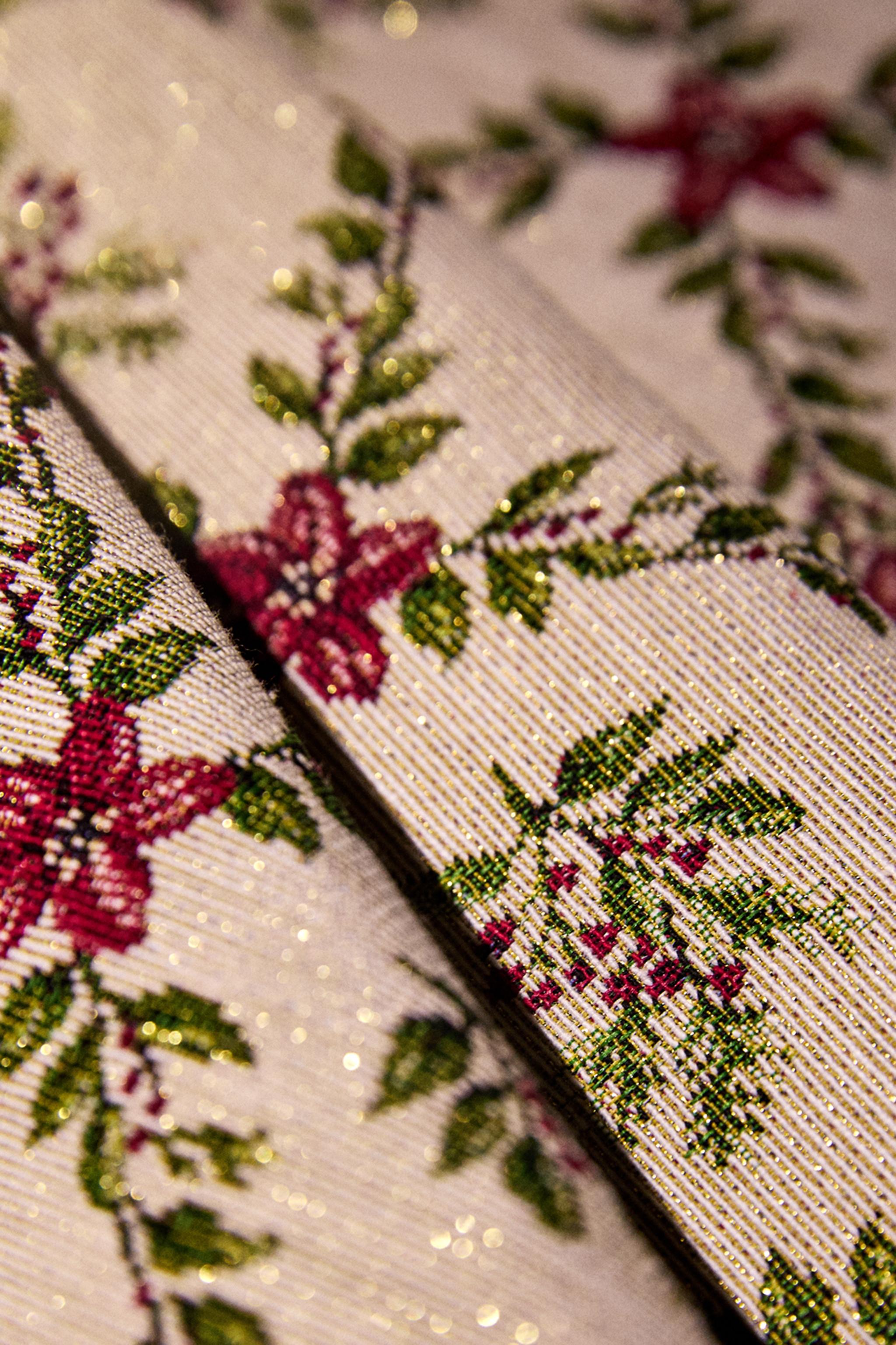 SET DE TABLE JACQUARD LOSANGES NOËL